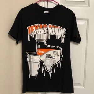 Texas Made Black Graphic Tee